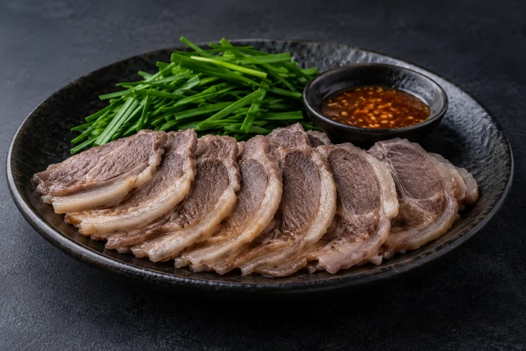 흑염소 수육 메뉴